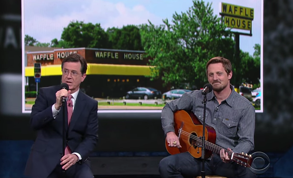 Sturgill Simpson + Stephen Colbert Sing About Waffle House
