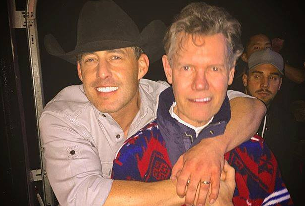 Randy Travis Stops By to Visit Aaron Watson Before His Concert