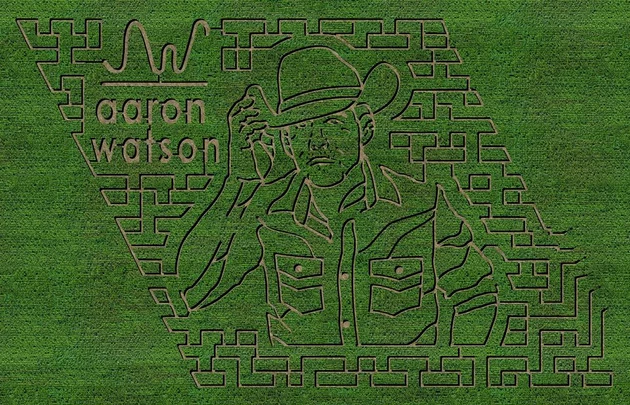 West Texas Farm Carves Aaron Watson&#8217;s Likeness into Corn Maze