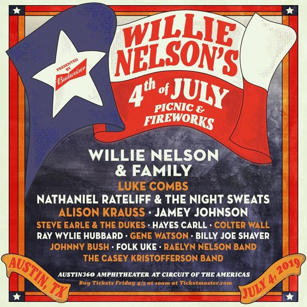 Willie Nelson’s Annual 4th of July Picnic Returns to Austin