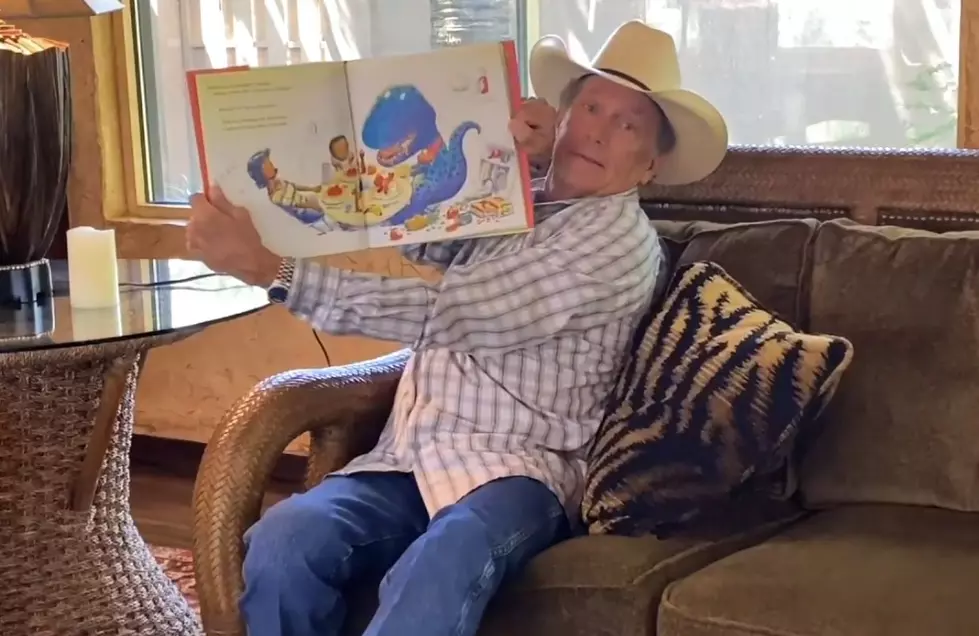 WATCH: George Strait Reads 'Never Ask a Dinosaur to Dinner'