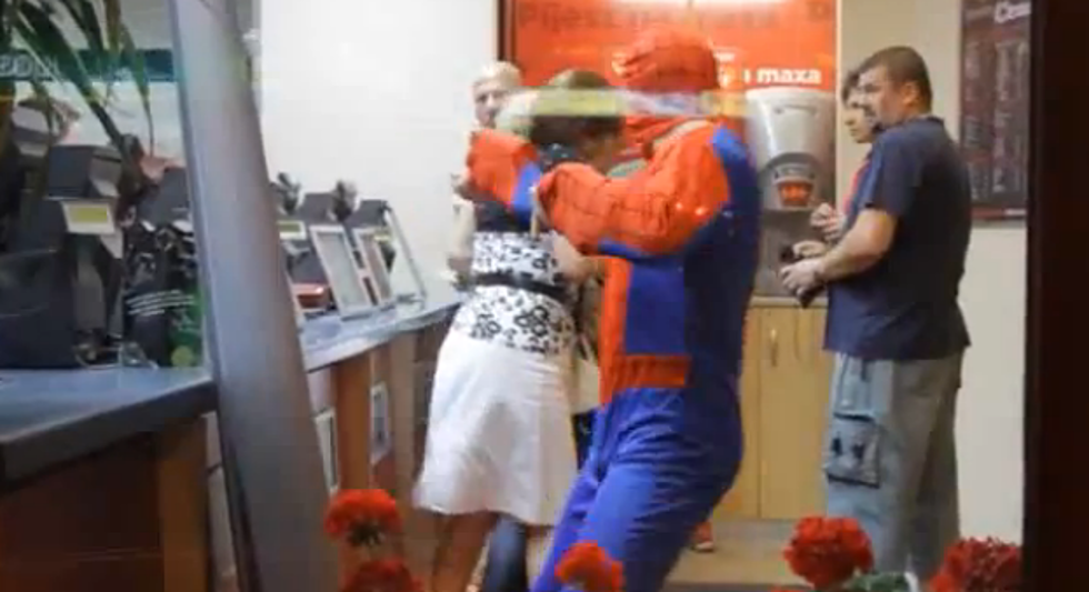 Polish Spiderman Wreaks Havoc [Video]