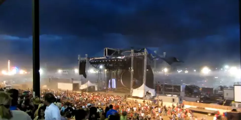 Shocking Video Of Indiana State Fair Stage Collapsing [Video]