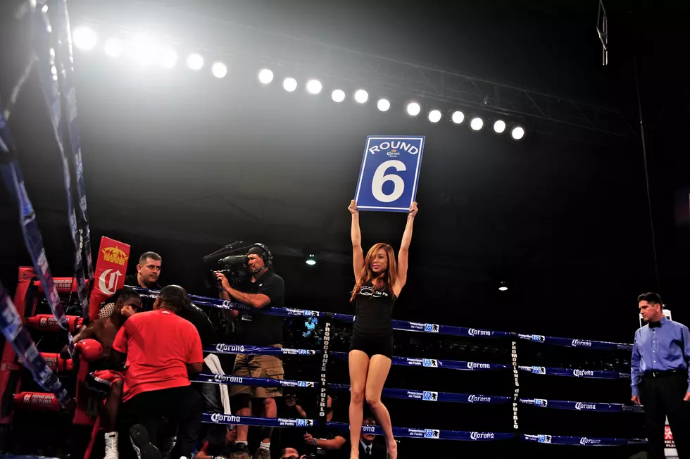 The KLAQ Q.T. Ring Girl in Action