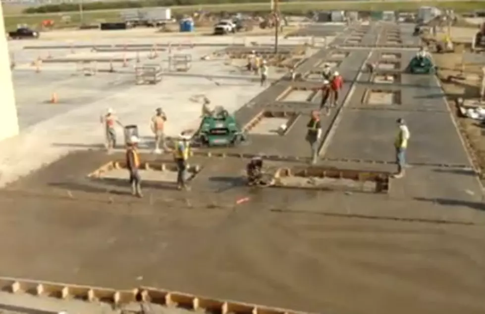 Construction Crew vs Concrete Buffer-Who Ya Got? [Video]