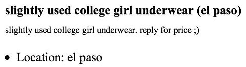 POLL! Man Cave Category on El Paso&#8217;s Craigslist?