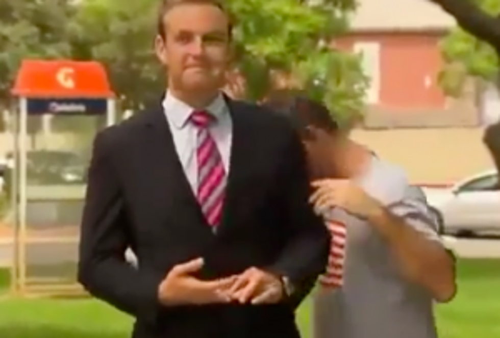 Australian Reporter Gets Head Dry Humped by Heckler [Video]