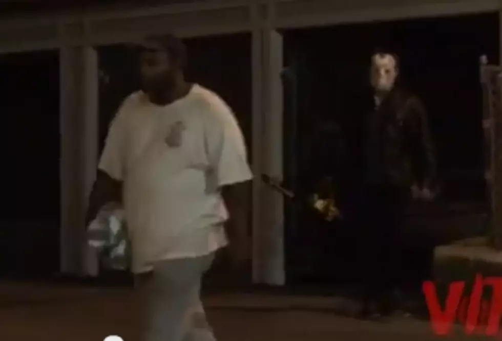 Happy Friday the 13th! Man Scares People With A Chainsaw