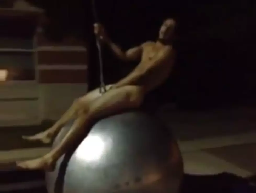 Students At College Ride Wrecking Ball