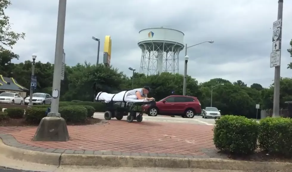 Dedicated Customer Rides Gurney To McDonald’s Drive-Thru