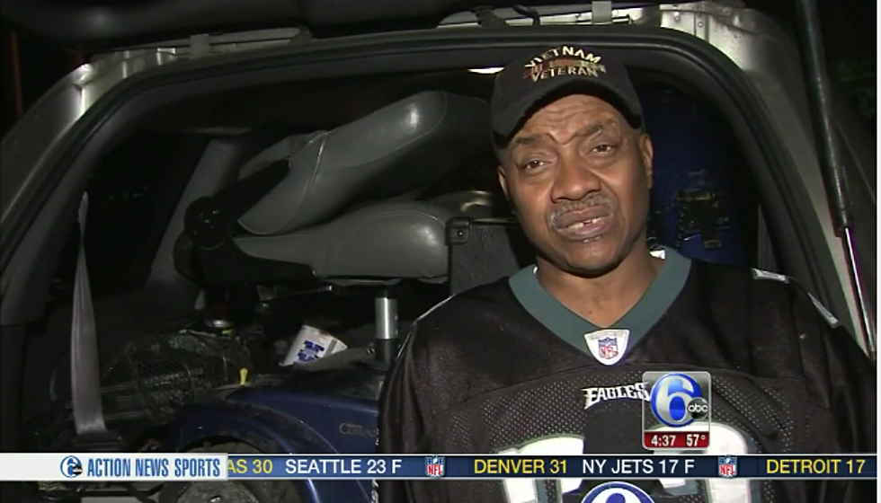 Eagles Fan Steals Prosthetic Leg Off Of Veteran’s Wheelchair