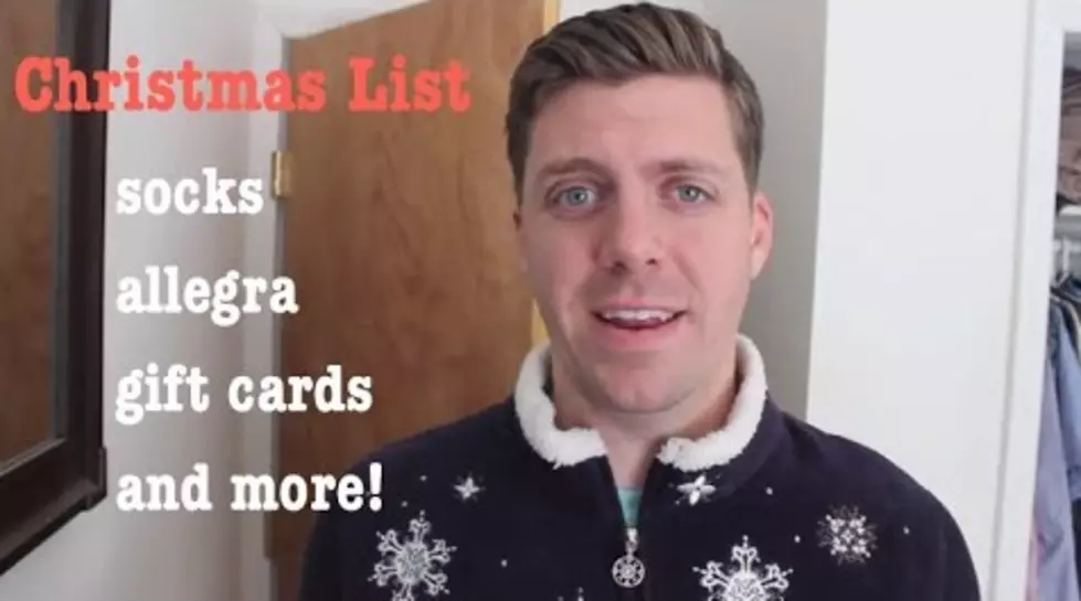 Guy’s Christmas List Video Proves The Older You Get, the Worst the Presents Are