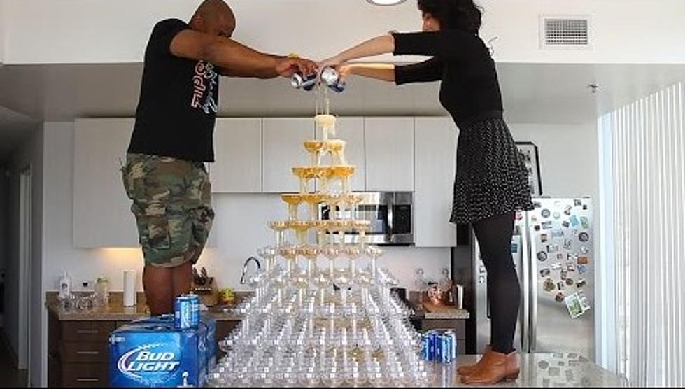 Impress Your Friends During The Big Game With This Epic Beer Tower
