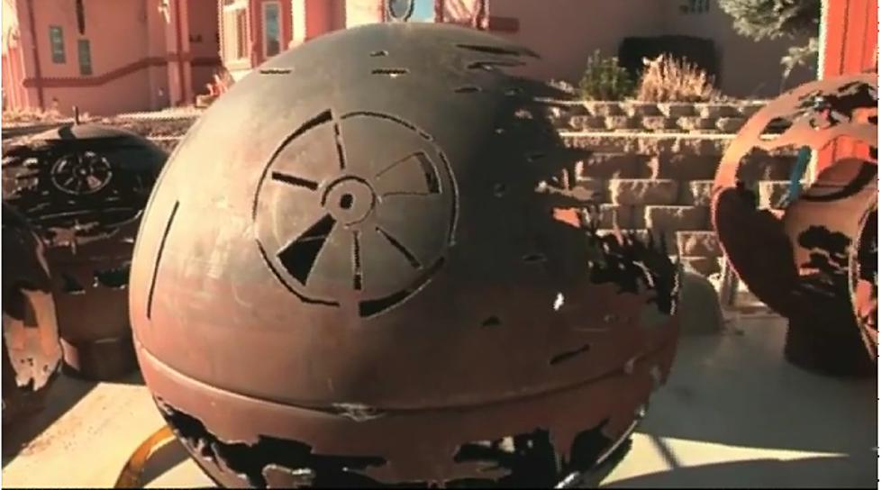 Man Builds Amazing Death Star Fire Pit