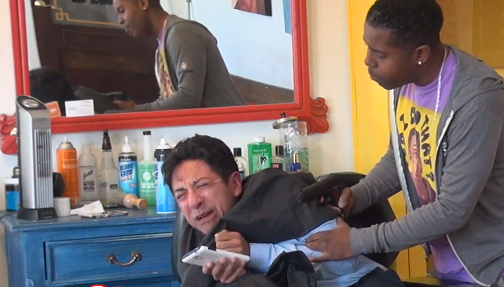 Funny Barbershop Murder Prank Uses Fake Robbery to Terrify Men