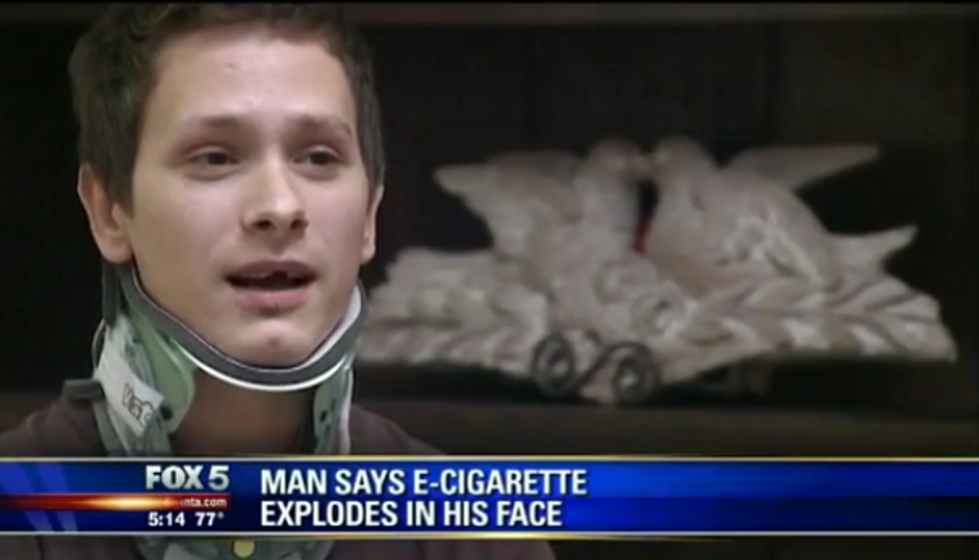 College Student Severely Injured After E-Cigarettes Blows Up in his Mouth