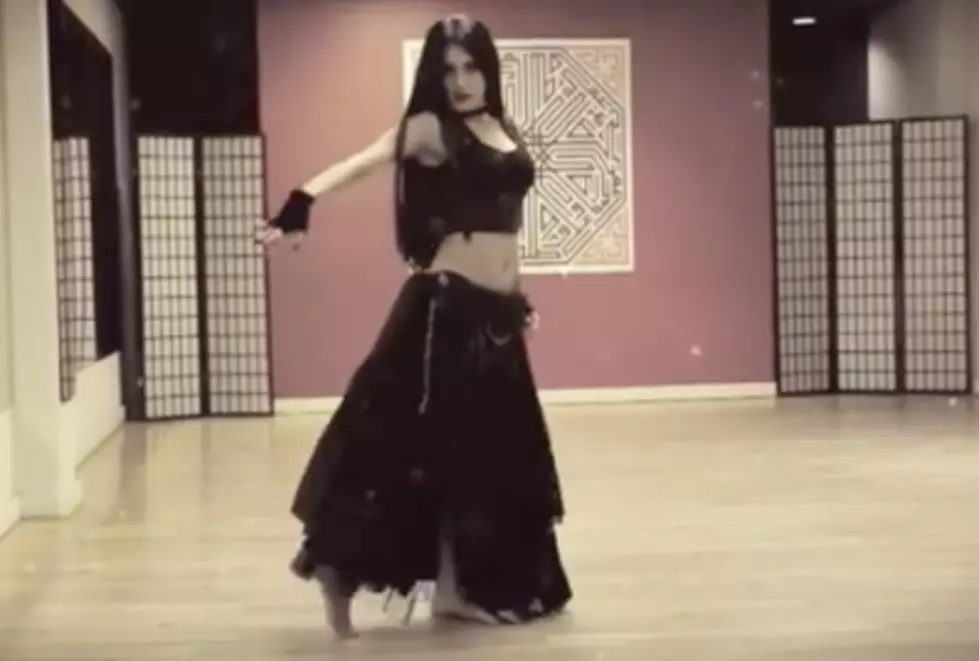 Gothic Beauty Mesmerizes Us While Bellydancing to Metal Music