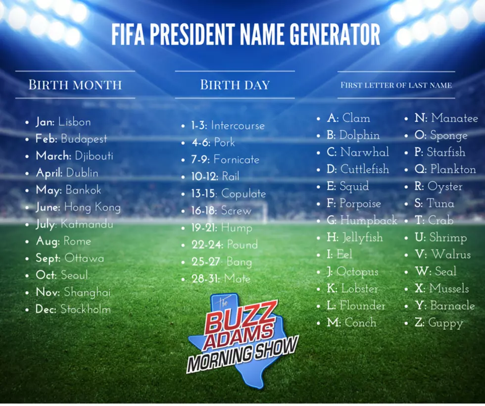 Generate Your FIFA President Name