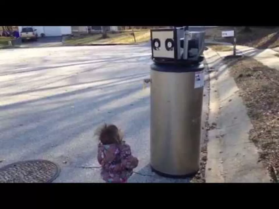 Toddler Thinks Water Heater is a Robot, Is Cutest Thing Ever