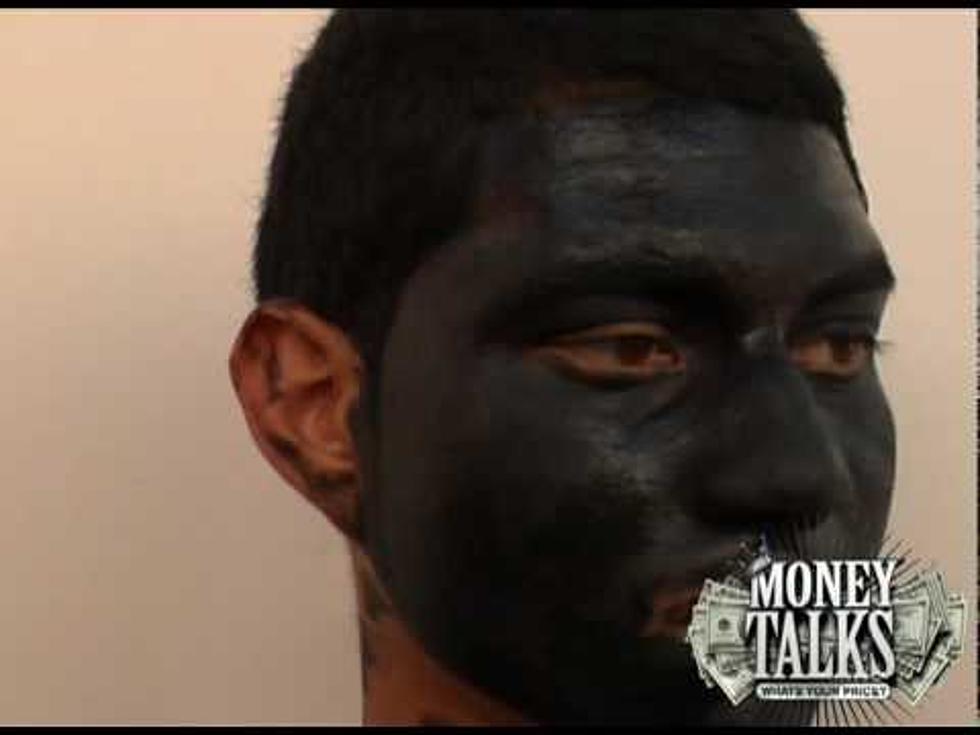 Man Paints His Full Face Black With Permanent Marker For Money