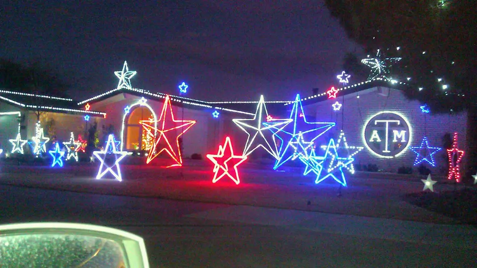 The House With Texas A&M Decorations From East Ridge Relocated