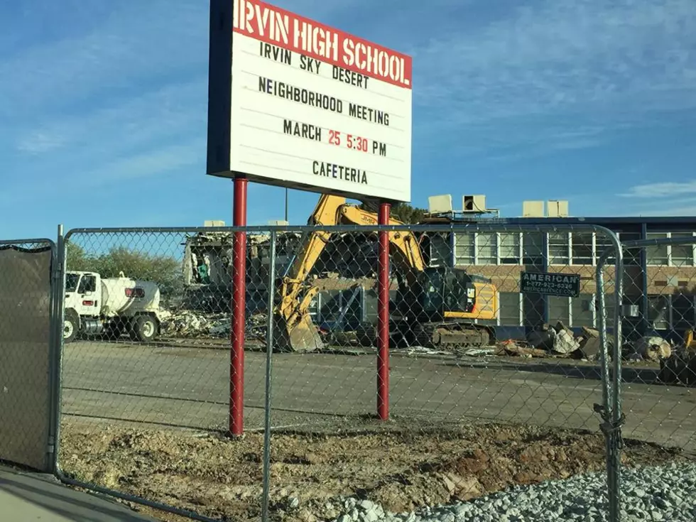 Irvin High School Demolished?