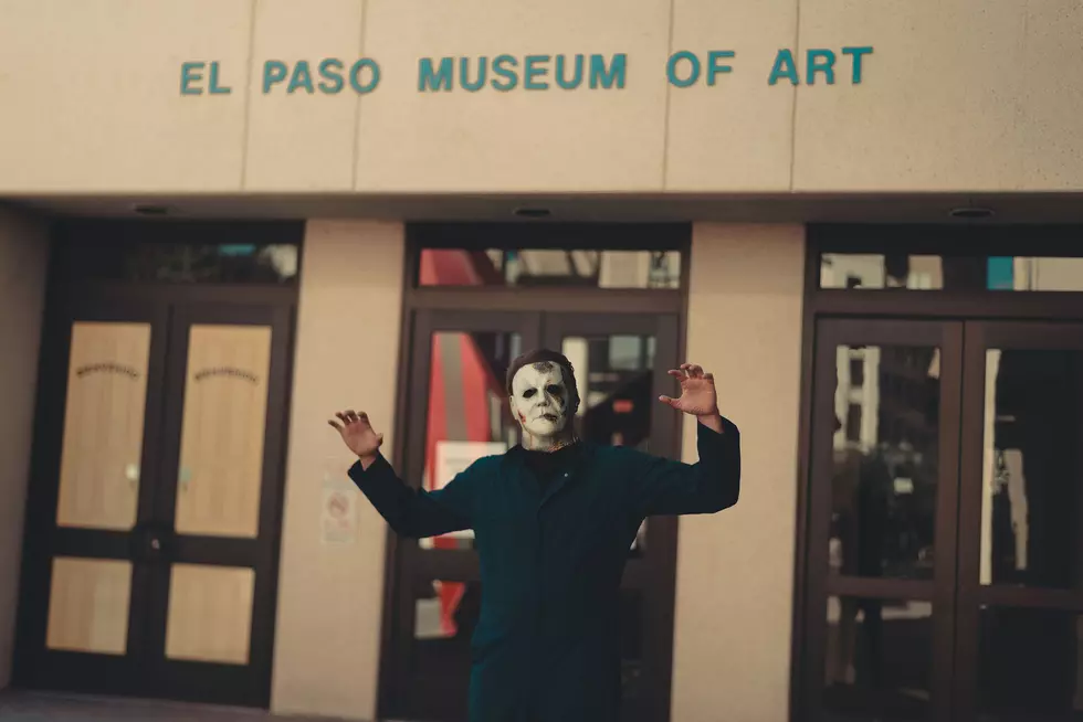 Michael Myers outside the El Paso Museum of Art