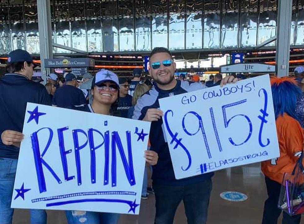 El Paso Family Waves 915 Signs Loud &#038; Proud During Cowboys Game