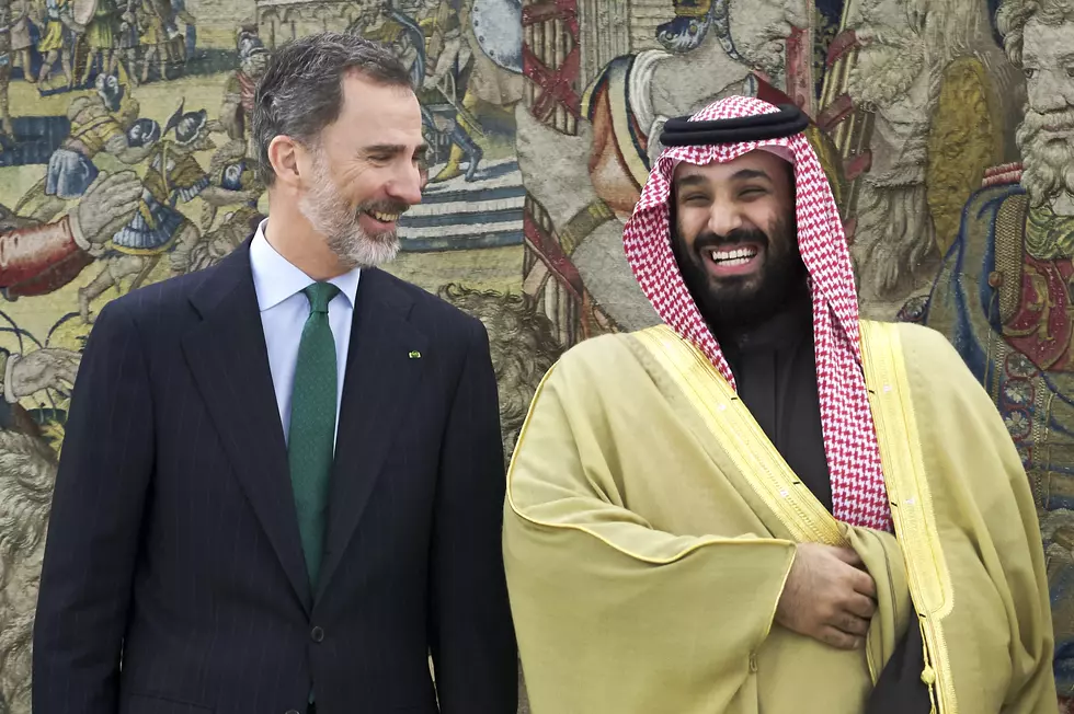 King Felipe Of Spain Receives Crown Prince Of Saudi Arabia