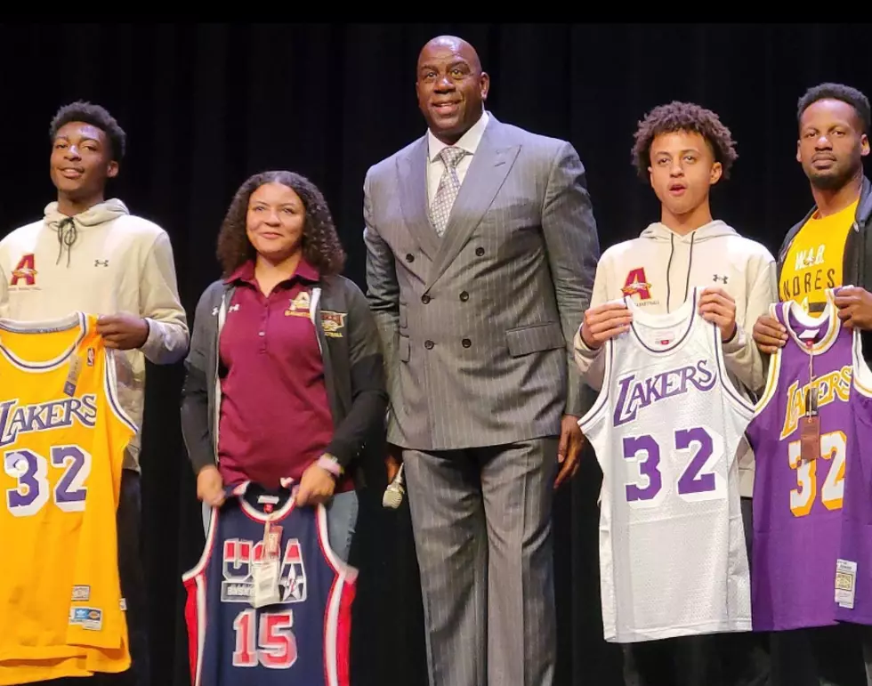 NBA Legend Magic Johnson Visited El Paso To Motivate Students