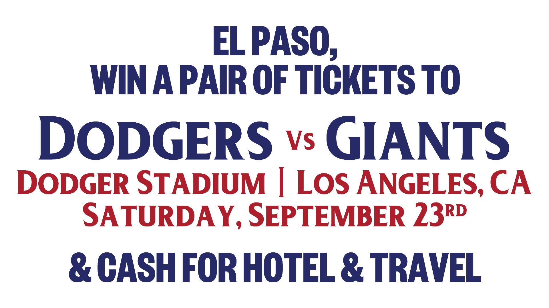 Here's How You Can Win a Trip to LA for a Dodgers Game