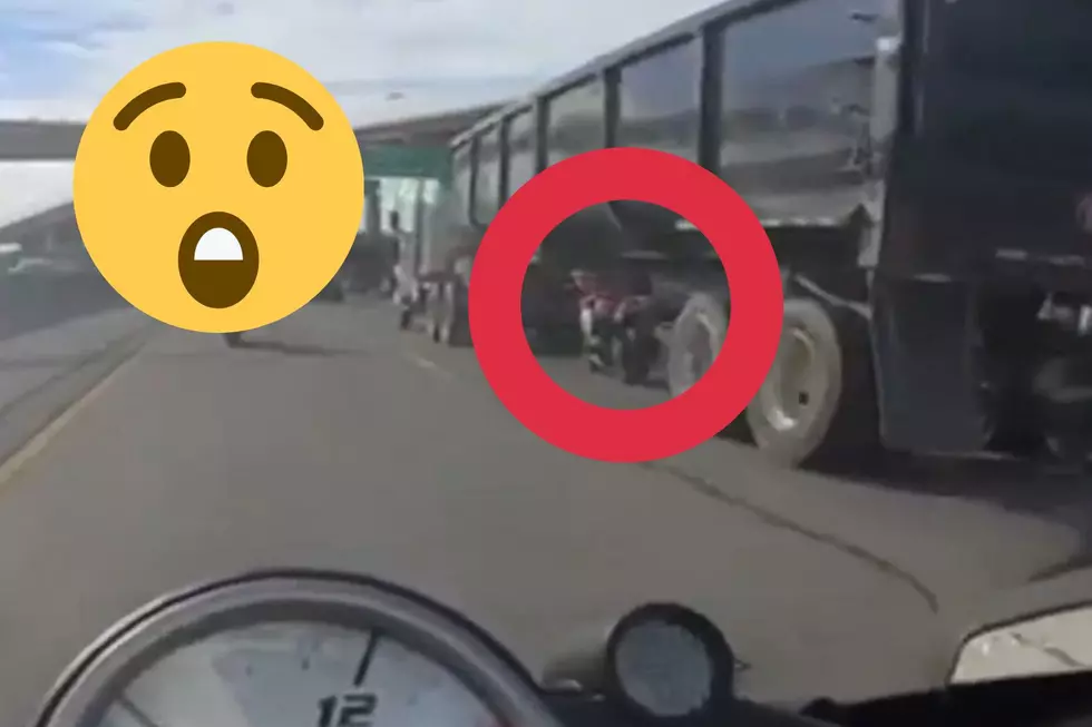 Watch An Insane Texas Motorcyclist Drive Under a Semi Truck