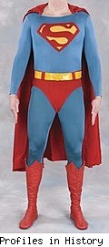 Christopher Reeve screen-worn Superman costume as auctioned