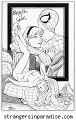 Spider-Man Loves Gwen Stacy commission by Terry Moore
