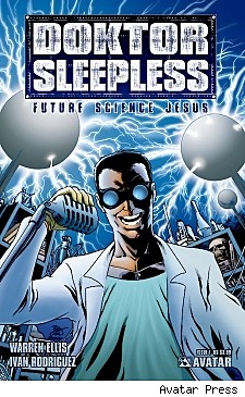 Cover art for Warren Ellis's Doktor Sleepless
