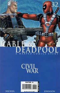 Cable & Deadpool #32; art by Amanda Conner
