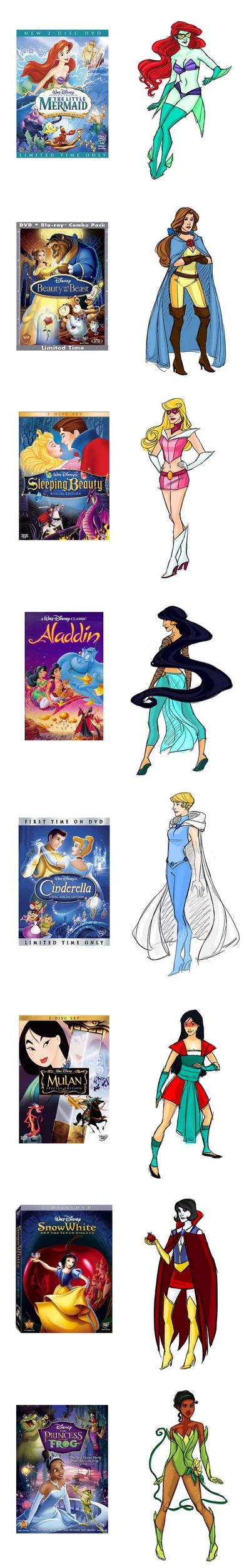 disney princesses reimagined as superheroes