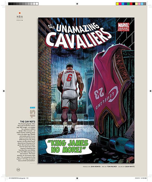 Every NBA Team Makes Theirs Marvel in 'ESPN Magazine' [Gallery]