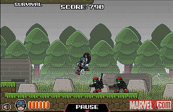 Captain America: Shield of Justice' Frees Players to Smash 16-Bit Style Evil