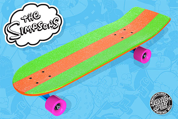 The Simpsons' Shred On Stylish Santa Cruz Skateboards