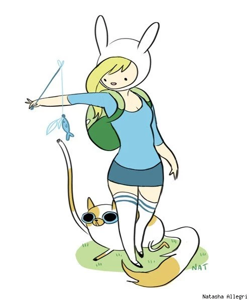 Adventure Time With Fionna and Cake by Natasha Allegri