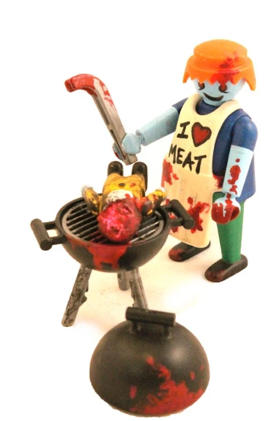 The Zombie Art Project Customizes Playmobil Figures Into The Plastic Dead