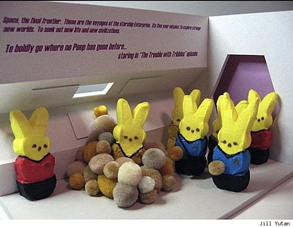 peeps easter diorama