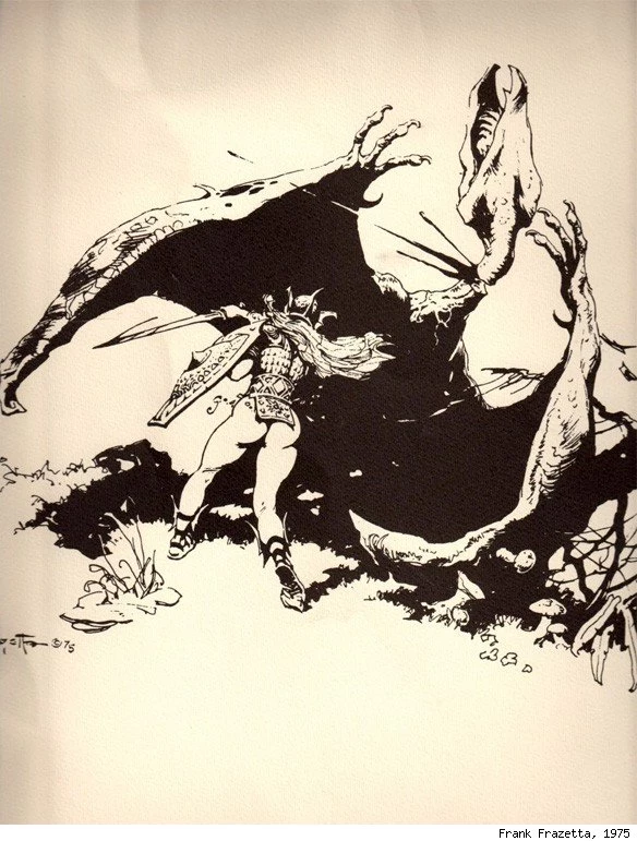 Frank Frazetta's 'Lord of the Rings' Illustrations Make Middle Earth Metal