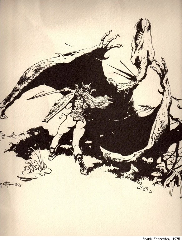 Frank Frazetta’s ‘Lord of the Rings’ Illustrations Make Middle Earth Metal