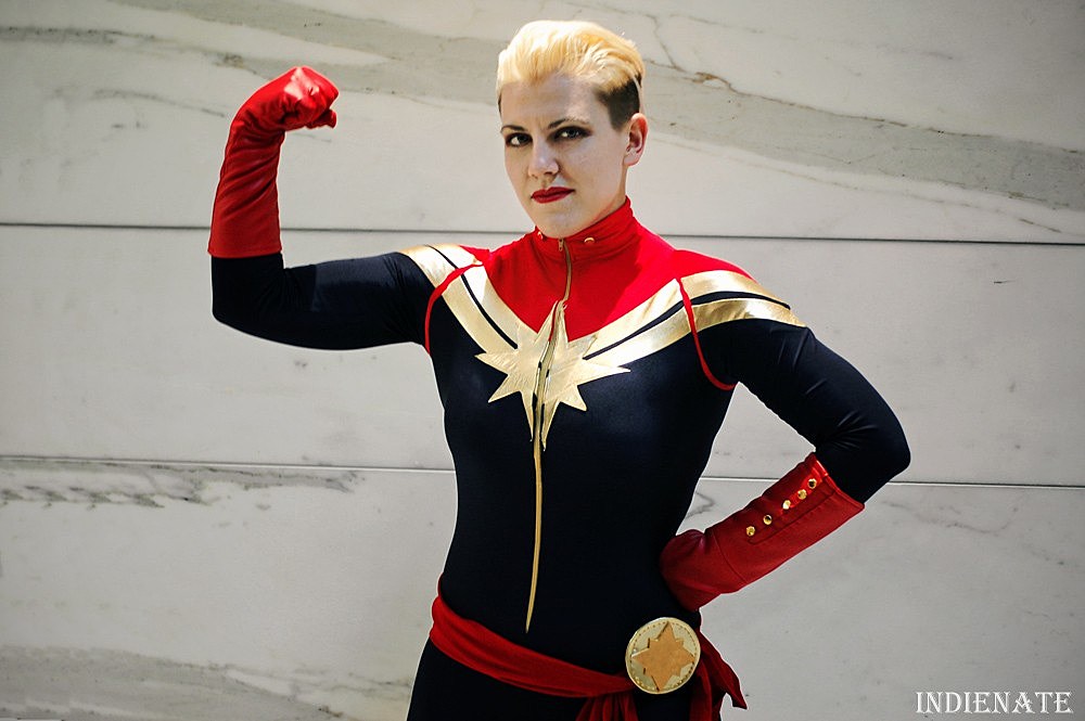 Ever this. Кэрол Денверс косплей. Кэти Сакхофф Капитан Марвел. Captain Marvel Cosplay. Katee Sackhoff Captain Marvel.