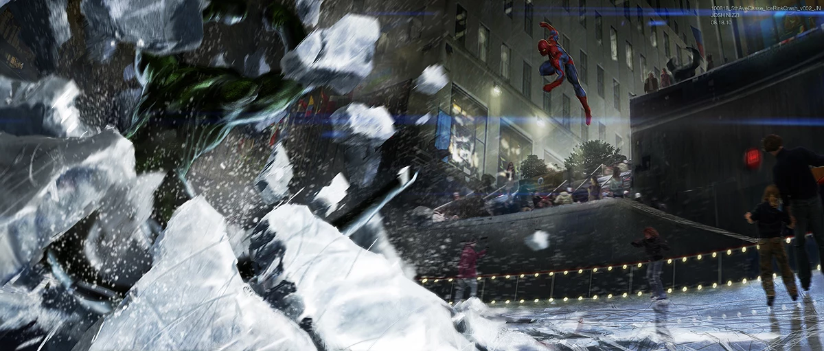 Concept Art Reveals Cut 'The Amazing Spider-Man' Movie Lizard Bus...
