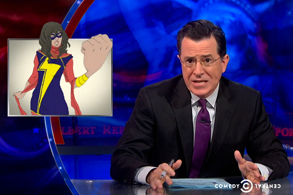 Stephen Colbert Gets Alarmist About The New Ms. Marvel [Video]