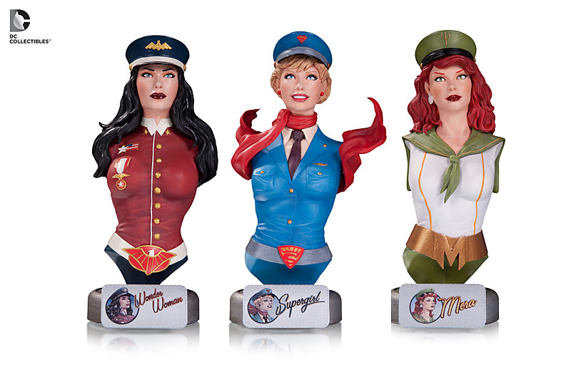 dc bombshell statues