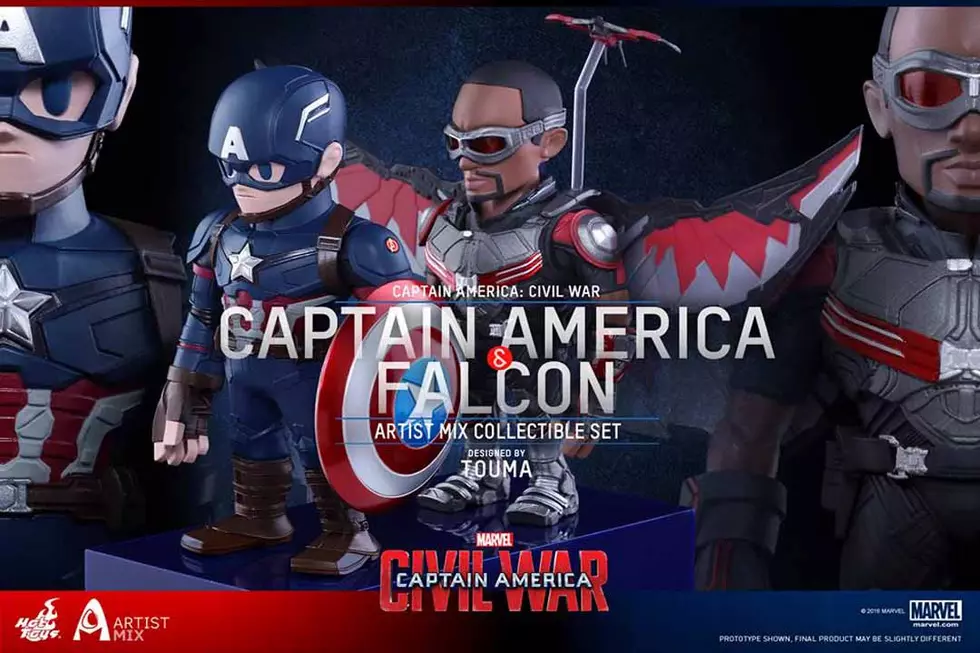 Captain America and Falcon Mix It Up With Iron Man and War Machine in Hot Toys’ New Artist Mix Series